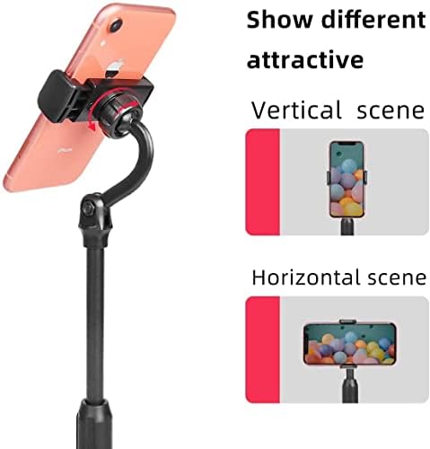 Vichope Cell Phone Stand, flexibilidade de rotação de 360 ​​graus, altura e ângulo ajustáveis, compatíveis