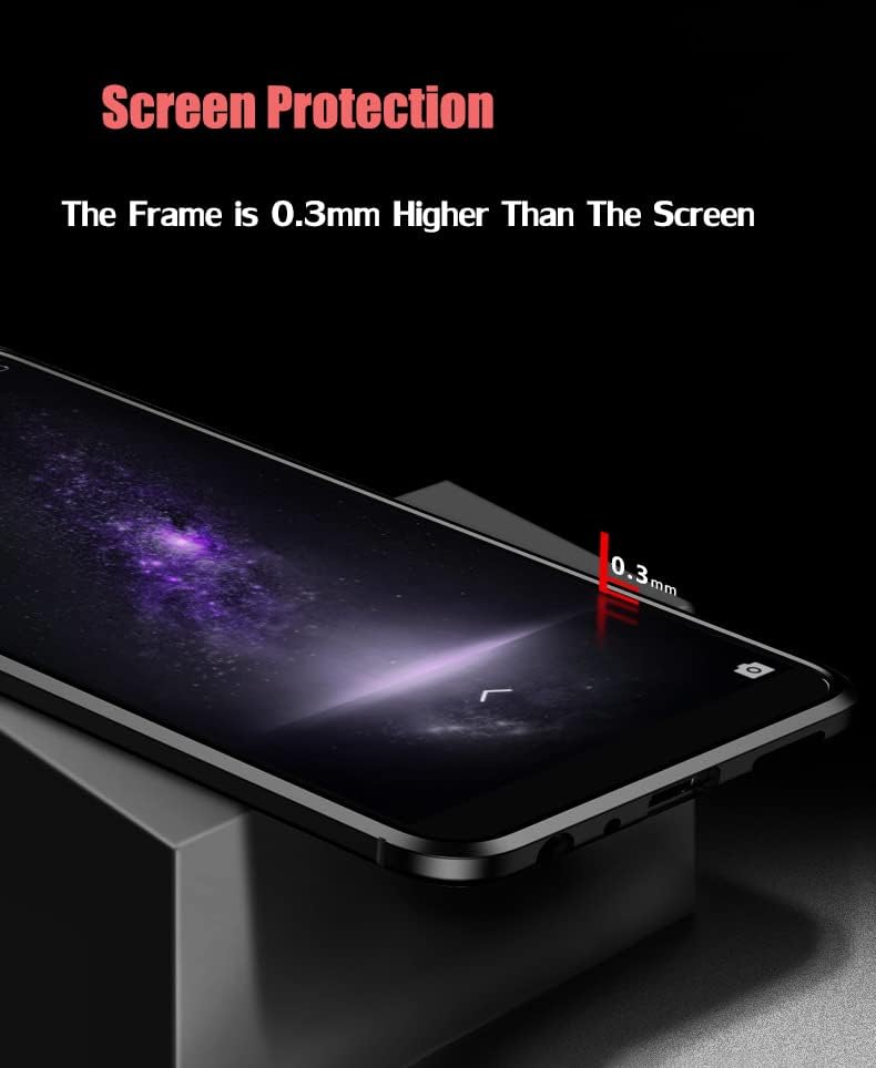 Nabefamu Xiaomi Black Shark 5 estojo com 1 vidro temperado +4 Tampa dos dedos dos jogos, resistente