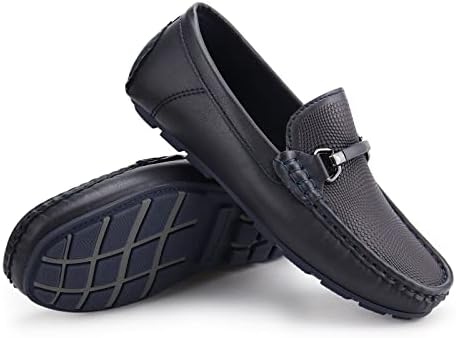 Jabasic Kids Penny Loafer Casual Slip-On Moccasin Flats Boys Dress Shoes
