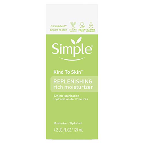 Hidratante simples do tipo de pele para a pele para reabastecer a pele sensível rica hidratação de 12 horas para