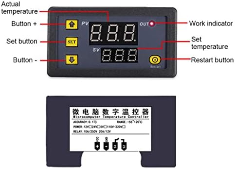 Termostato de controle de temperatura do controlador de temperatura digital Colcolo para estufa - 220V