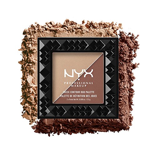 NYX Professional Makeup Cheek Contour Duo Paleta, dois para Tango, 0,18 onça