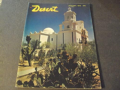 Revista Desert Jan 1972 Fiesta de gemas e minerais, deserto Sidewinder