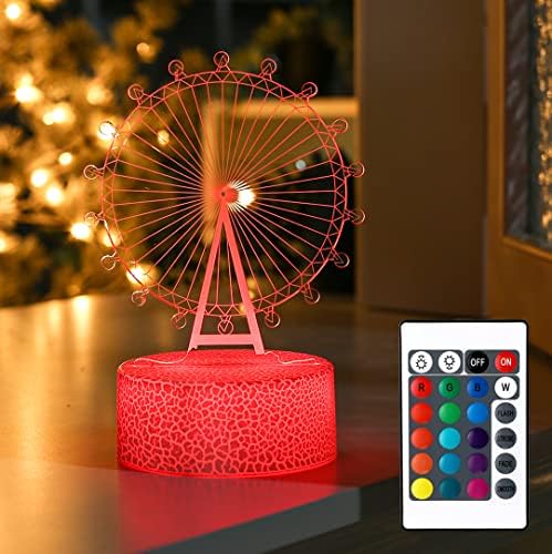 Lâmpada de ilusão de LED 3D | Lâmpada visual de acrílico - 16 modos de mudança de cor - Perfeito
