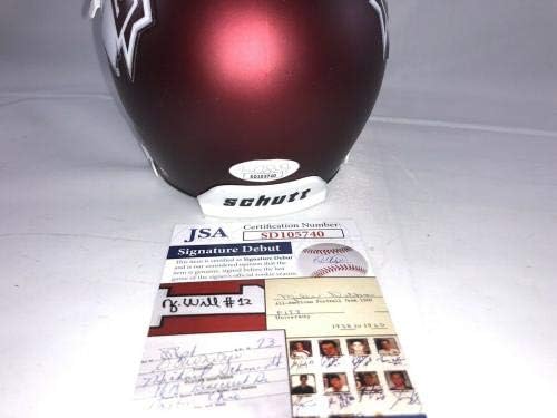 Willie Gay Jr assinou o Mississippi State Bulldogs Mini capacete JSA - Mini capacetes da faculdade autografados