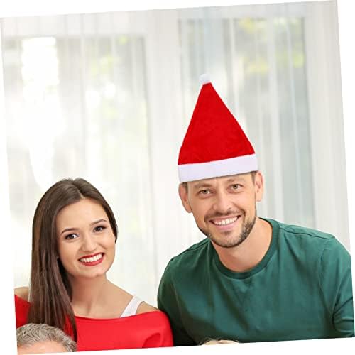 Toyvian 5pcs chapéu de natal pelúcia chapéu de santa chapéu de elfo chapéu de natal suprimentos de festa