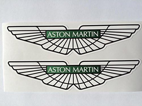 2 Aston Martin Wings Green Insert 5 Decalques cortados