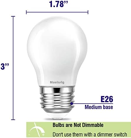 Bulbo de eletrodomésticos LED, 40W equivalente, lâmpadas de capuz de alcance, luz do dia 5000k, 5W 500 lúmens, não-minúsculo,