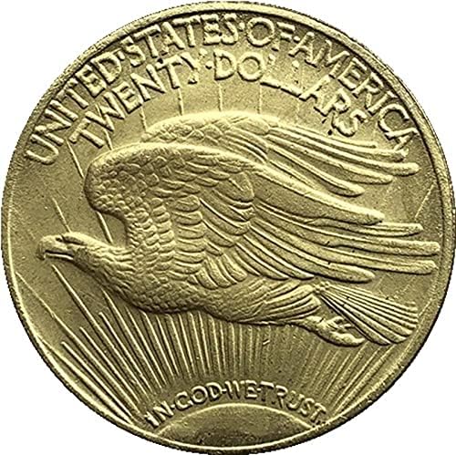 Ada Cryptocurrency Cryptocurrency Coin favorita 1915 American Liberty Eagle Eagle Goldado Coleção de moedas