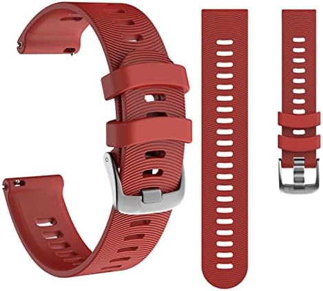 Irjfp 20mm Sport Silicone Watch Band Strap for Garmin Forerunner 245 245m 645 Vivoativo 3 Vivomove HR