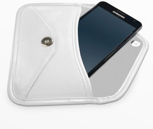 Caixa de onda de caixa para LG Q7A - Bolsa de mensageiro de couro de elite, design de envelope de capa de couro