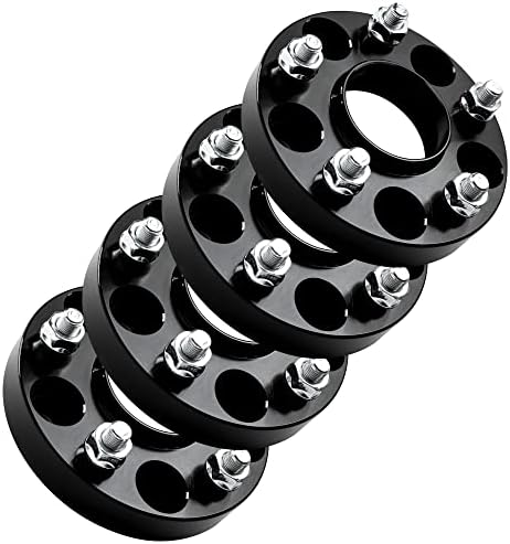 Spacers de roda Hubcentric de 4pcs de 4pcs 5x120 | 64,1 mm CB | 14x1.5 Thread | 25mm 1 polegada. Compatível
