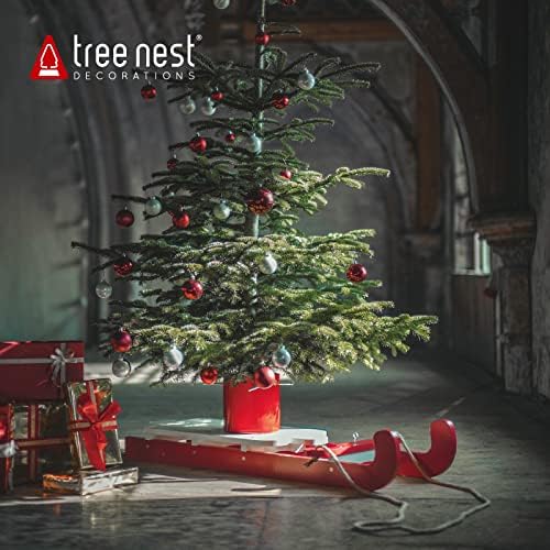 Tree Nest Christmas Tree Stand para árvore viva de até 11,5 pés combinada com o suporte da árvore