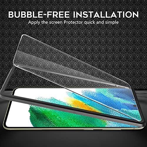 OrZero compatível para Samsung Galaxy S21 Fe 5g Protetor de tela de vidro temperado, com quadro