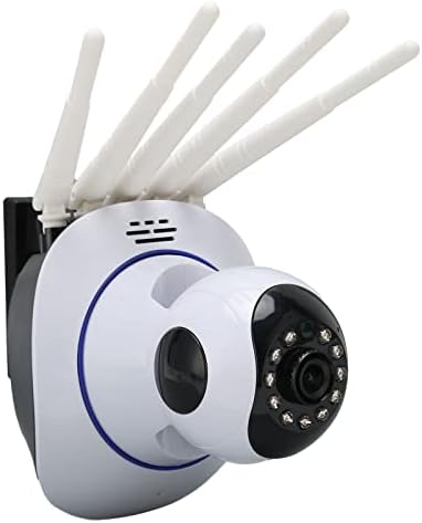 Câmera de vigilância sem fio, 360 Panorama WiFi Security Camera Smart suporta armazenamento de cartões de
