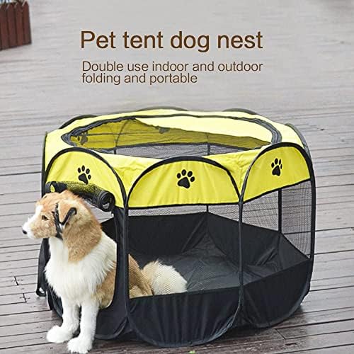 Dog House portátil dobrável tenda de animais de estimação Octogonal para gatos de gato cabine chapy kennel kennel