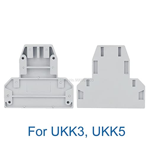 100pcs dg-ukk3/5 placa de barreira final para ukk3 ukk5 uk de nível duplo terminal bloco acessórios