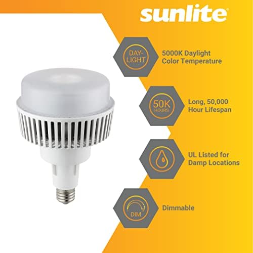 Sunlite 80871 halogeneto de metal LED, HPS, lâmpada de reposição de alta reposição, 60 watts 9000