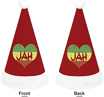 Amo Jah Reggae Música Chapéu de Natal Personalizado Papai Noel Decorações engraçadas de Natal