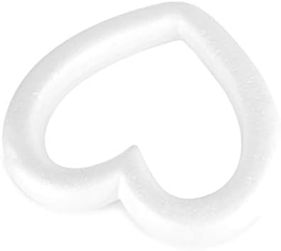 Nuobesty Heart Ring Craft Greante de espuma 6pcs Artigo Grachão de espuma Coração Poliestireno