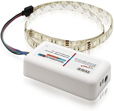 Torchstar 2.4g WiFi Compatível RGB Controlador LED com RF sem fio RF Remote e Wi -Fi Adaptador de telefone
