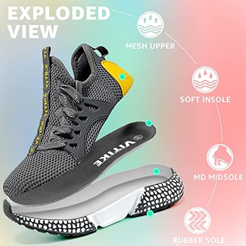 LittlePlum Boys Shoes Running Athletic Gym Shoes Girls Kids Running Sport Shoes Lightweight Breathable