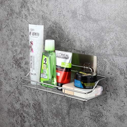 XJJZS Banheiro Organizador de prateleira de armazenamento Rack de cozinha com adesivo transparente sem rastreamento