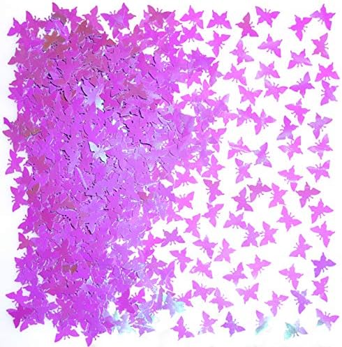 Confetti de mesa de festa de borboleta roxa - Bacharel de casamento Festa de aniversario Folha de