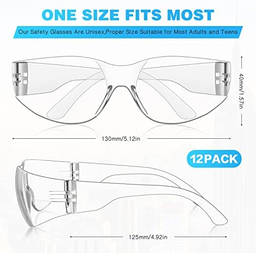 Óculos de segurança, óculos protetores para homens mulheres, Ansi Z87.1 Óculos de proteção para