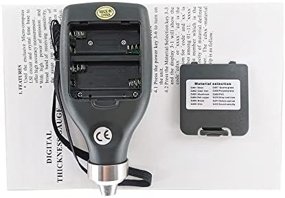 Testador de medidor de espessura ultrassônica de VTSYIQI de 1,0 a 200 mm, 0,05 a 8 polegadas incluem