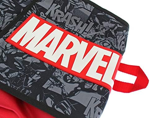 Marvel Spiderman Backpack Front Flap Compartment Travel Laptop Mackpack com logotipo da Marvel Molded