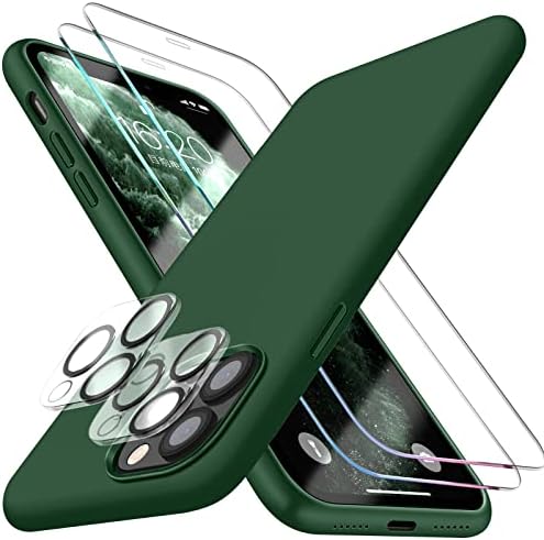 DSSAiro [5 em 1 para iPhone 11 Pro Case 5.8, com protetor de 2 pacote de protetor de tela + 2 lente de câmera de