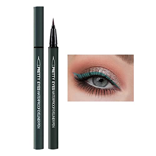1pc Eyeliner Pen Eye Shadow lápis, delineador líquido de glitter colorido, presente ideal para mulheres