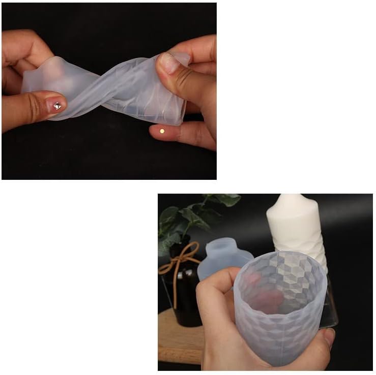 Velas de silicone 3D Fazendo moldes Diy Soap Velles Mold para velas perfumadas Sabões resinados