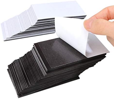 Pacote de 100 pacote 2 x 3,5 polegadas ímãs de cartão de visita descascam e adesivo de backings magnéticos ímãs