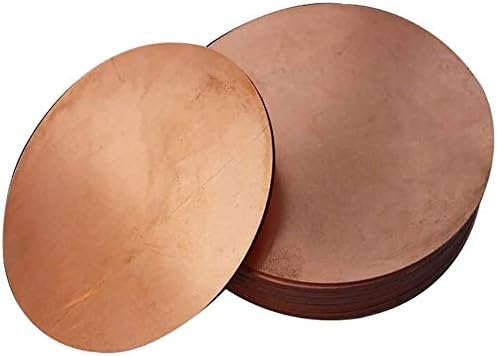 Placa redonda de placa redonda de cobre pura Yiwango espessura de matérias -primas - diâmetro150mm 1pc
