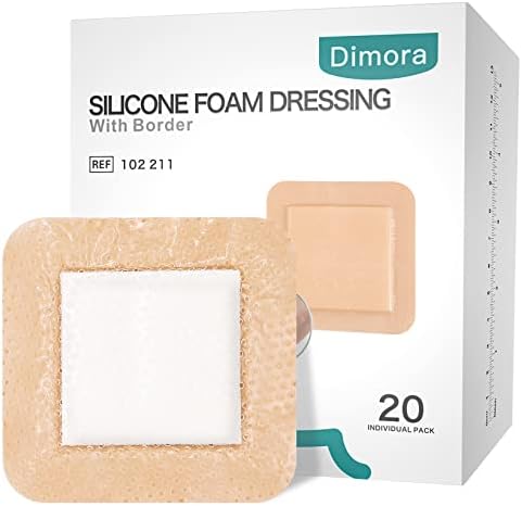 DiMora Silicone Gombar Dress With Border 20 Pack Adhesive 4 X4 Transformação à prova d'água para cuidados