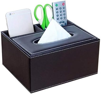 Caixa de tecido Multifunction Leature Lápis de controle remoto da caixa de lençóis de lã de caixa de lençóis de