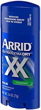 Arrid xx Antiperspirante sólido e desodorante, sem perfume, 2,6 onças