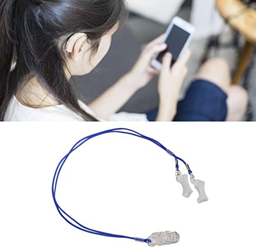 Clipes de aparelho auditivo Protetor de audição azul anti perdido cordão perdido