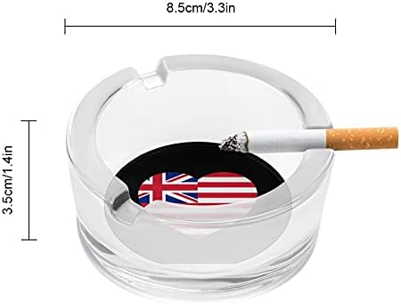 Cigarro -estadual do Havaí Cigarros de fumantes de vidro As cinzas de vidro bandeja de cinzas para decoração