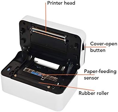 N/A Impressora de rótulo de remessa portátil Porta USB de alta velocidade Rótulo de impressora
