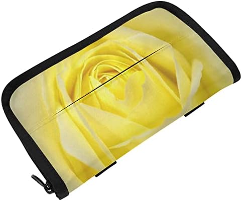 Titular do tecido do carro Amarelo-Rose-Valentine's Distenser Distribuidor de Tecidos do Guardanapo