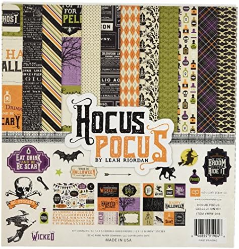 Echo Park Paper Company Hocus pocus 12x12 elemento adesivo