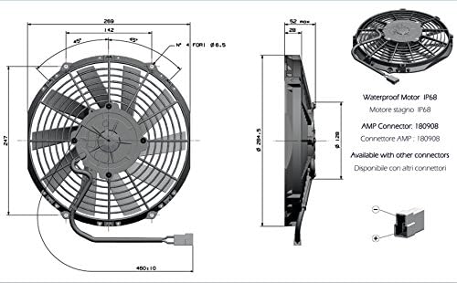 GC resfriamento 90050224-10 Fanador de resfriamento elétrico empurrador