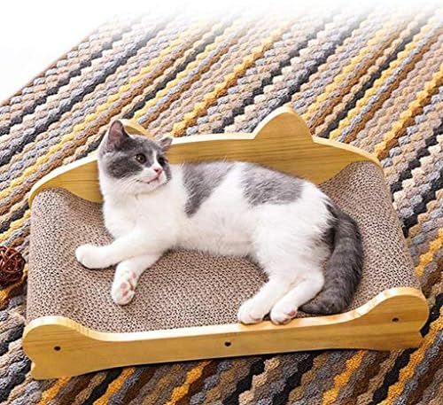 Ruixflr Cat Scratch Pad Reciclable Cartão corrugado Cat Scranding Board Lounge Bed para dormir de gato,
