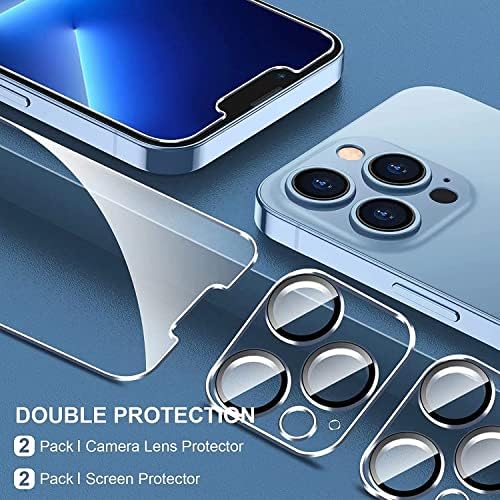 WAASS [Protetor de tela de 2 pacote para iPhone 11 Pro [5,8 polegadas] + 2 protetor de lente da câmera