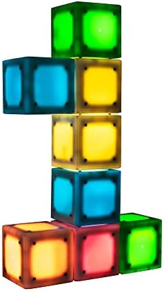 Infinito cubo leve leve condutiva magia cubo de cubo bloco lâmpada brinquedo noite luz vapor