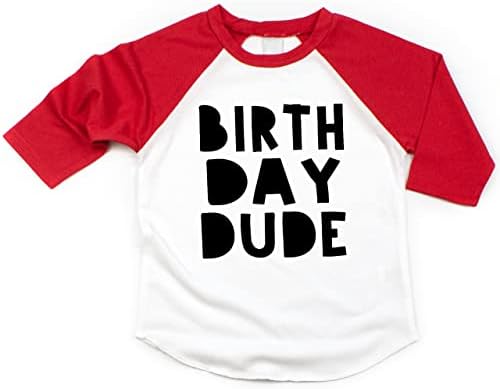 Bump and Beyond Designs Boy Birthday Shirt Kids Birthday Dude camisa para meninos