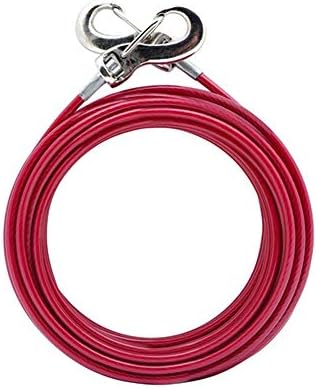 Avenue Tether Dog Tie-out Cable, grande, 25 pés, vermelho